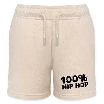 100 % Hip Hop - Short de jogging enfant bio Stanley/Stella - écru doux - Devant