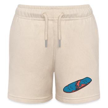 Skateboard Deck Urban Street - Kids Organic Sweat Shorts by Stanley/Stella - soft Ecru - Front