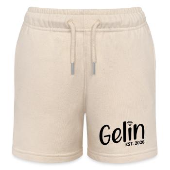 Mariage turc 2026 Gelin - Short de jogging enfant bio Stanley/Stella - écru doux - Devant