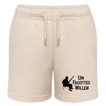 Um Fagottes Willen Fagott Wortspiel - Kinder Organic Joggingshorts Mini Bolter von Stanley/Stella - Natur - Vorne