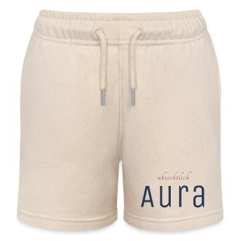 Absichtlich Aura Typo-Print - Kinder Organic Joggingshorts Mini Bolter von Stanley/Stella - Natur - Vorne