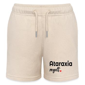 Unerschuetterlichkeit_Ataraxia_Gelassenheit - Kids Organic Sweat Shorts by Stanley/Stella - soft Ecru - Front