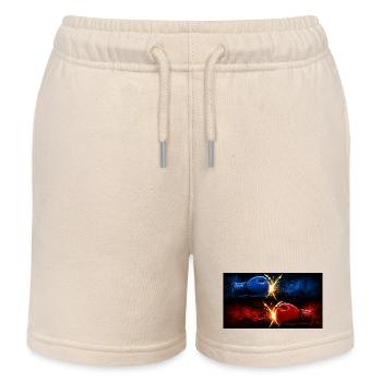  NA UDAR-ON STRIKE - Kids Organic Sweat Shorts by Stanley/Stella - soft Ecru - Front