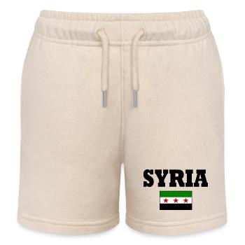 syrien flagge - Kinder Organic Joggingshorts Mini Bolter von Stanley/Stella - Natur - Vorne