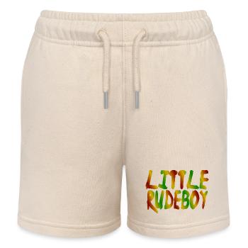 Little Rudeboy - Kids Organic Sweat Shorts by Stanley/Stella - soft Ecru - Front