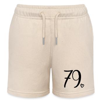Süße Nummer 79, 79 Jahre alt, Geschenk zum 79. Geburtstag - Kinder Organic Joggingshorts Mini Bolter von Stanley/Stella - Natur - Vorne
