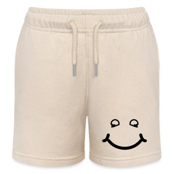 Smile - Kids Organic Sweat Shorts by Stanley/Stella - soft Ecru - Front