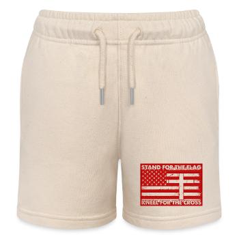 Armée, Guerre, Militaire, Uniforme, Force, Soldat Camouflage - Short de jogging enfant bio Stanley/Stella - écru doux - Devant