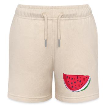 Watermelon - Kids Organic Sweat Shorts by Stanley/Stella - soft Ecru - Front