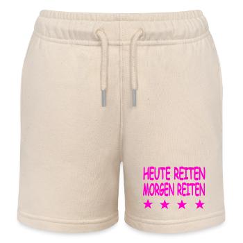 Reiten - Kinder Organic Joggingshorts Mini Bolter von Stanley/Stella - Natur - Vorne
