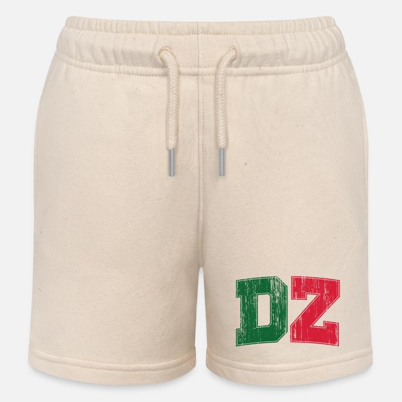DZ vintage style - Short de jogging enfant bio Stanley/Stella - écru doux