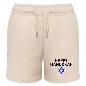 happy hanukkah - Short de jogging enfant bio Stanley/Stella - écru doux - Devant