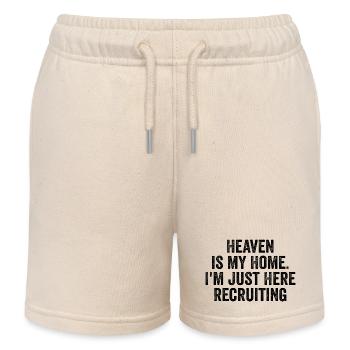 Heaven is My Home I'm Just Here Recruiting | Funny - Short de jogging enfant bio Stanley/Stella - écru doux - Devant