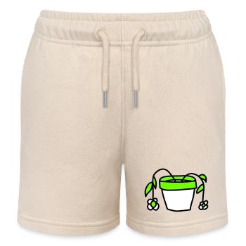 Eingegangene Blumen Blumentopf Welk Abgestorben - Kinder Organic Joggingshorts Mini Bolter von Stanley/Stella - Natur - Vorne