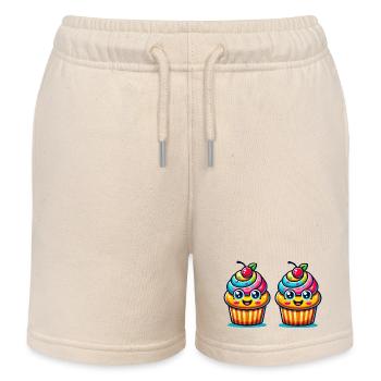 cupcake 2 - Kinder Organic Joggingshorts Mini Bolter von Stanley/Stella - Natur - Vorne
