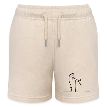 die Linie - Kinder Organic Joggingshorts Mini Bolter von Stanley/Stella - Natur - Vorne