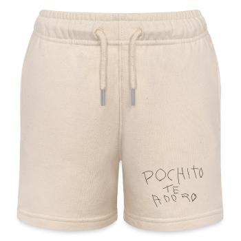 pochito - Kids Organic Sweat Shorts by Stanley/Stella - soft Ecru - Front