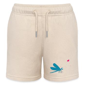 Die Libelle und der Schmetterling - Kinder Organic Joggingshorts Mini Bolter von Stanley/Stella - Natur - Vorne