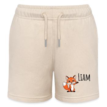 Fuchs - Mein Name ist Liam - Süßes Waldtier - Kinder Organic Joggingshorts Mini Bolter von Stanley/Stella - Natur - Vorne