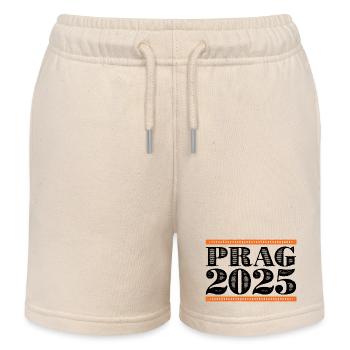 Prague 2025 - Short de jogging enfant bio Stanley/Stella - écru doux - Devant