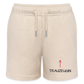 Trauzeugin Junggesellenabschied Pfeil - Kinder Organic Joggingshorts Mini Bolter von Stanley/Stella - Natur - Vorne