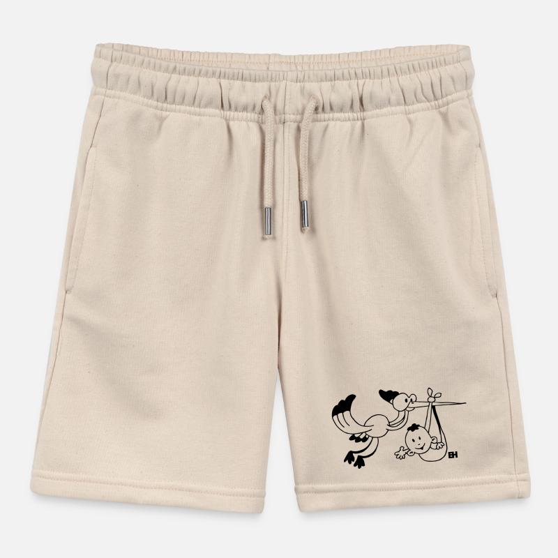 Der Storch bringt die Babys. Kinder Organic Joggingshorts Mini Bolter von Stanley/Stella