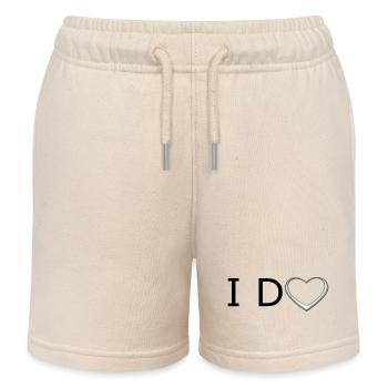 Je fais - Short de jogging enfant bio Stanley/Stella - écru doux - Devant