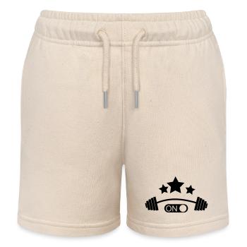 Bizeps - Kinder Organic Joggingshorts Mini Bolter von Stanley/Stella - Natur - Vorne