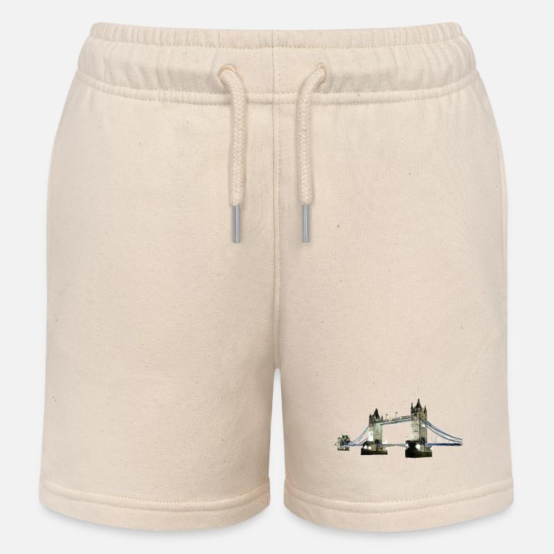 Tower Bridge - Kinder Organic Joggingshorts Mini Bolter von Stanley/Stella - Natur