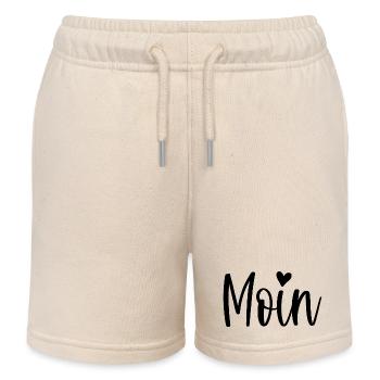 Moin Mit Herz Norddeutsch Nordisch - Kinder Organic Joggingshorts Mini Bolter von Stanley/Stella - Natur - Vorne