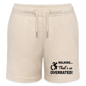 Zu Fuß zu gehen wird sehr überbewertet. Humor im Rollstuhl # - Kinder Organic Joggingshorts Mini Bolter von Stanley/Stella - Natur - Vorne