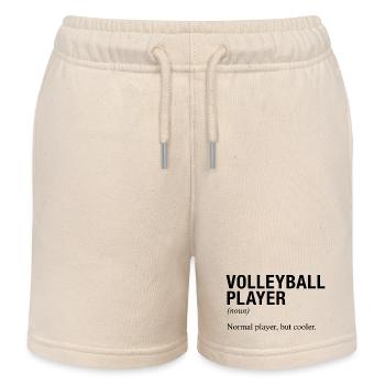 VOLLEYBALL PLAYER Volleyball game - Kids Organic Sweat Shorts by Stanley/Stella - soft Ecru - Front