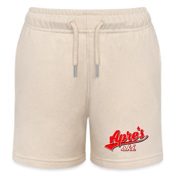 apres ski snowboard piste schweiz schnee lift game - Kinder Organic Joggingshorts Mini Bolter von Stanley/Stella - Natur - Vorne