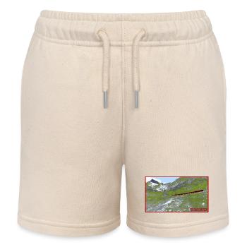Graubünden Bergzug im Grünen - Kinder Organic Joggingshorts Mini Bolter von Stanley/Stella - Natur - Vorne