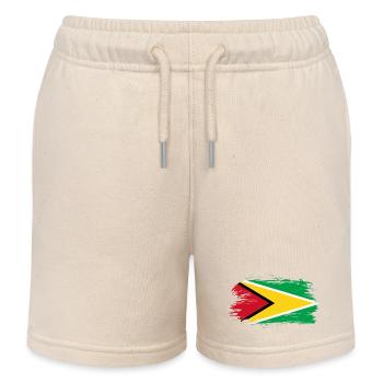 drapeau de la Guyane - Short de jogging enfant bio Stanley/Stella - écru doux - Devant