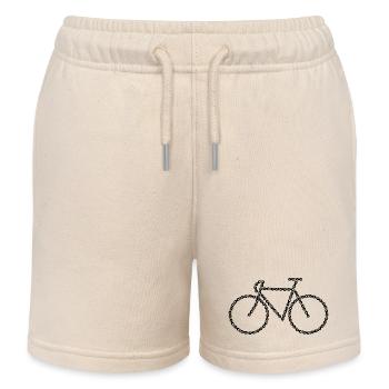 Fahrrad Skizze - Kinder Organic Joggingshorts Mini Bolter von Stanley/Stella - Natur - Vorne