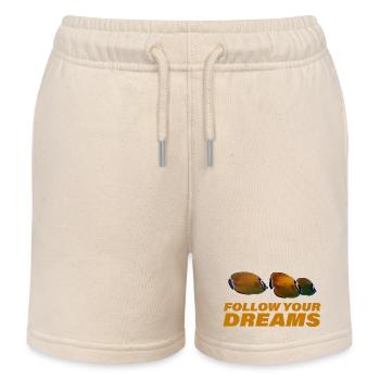FOLLOW YOUR DREAMS - Kinder Organic Joggingshorts Mini Bolter von Stanley/Stella - Natur - Vorne