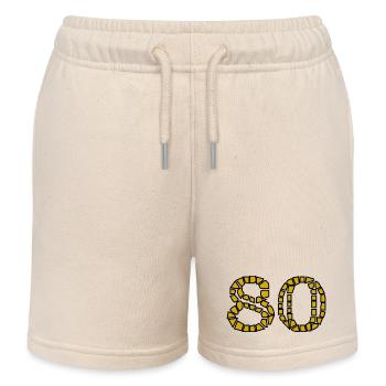 80. 80 JAHRE. 80-JÄHRIGES JUBILÄUM. 80-JÄHRIGES JUBILÄUM. - Kinder Organic Joggingshorts Mini Bolter von Stanley/Stella - Natur - Vorne