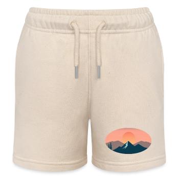 sun set - Short de jogging enfant bio Stanley/Stella - écru doux - Devant