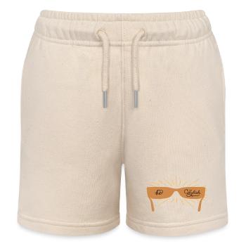 be stylish mit einer Sonnenbrille - Kinder Organic Joggingshorts Mini Bolter von Stanley/Stella - Natur - Vorne