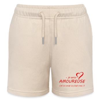 Ich bin verliebt - Kinder Organic Joggingshorts Mini Bolter von Stanley/Stella - Natur - Vorne