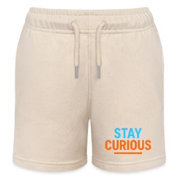 Bleiben Sie neugierig - Kinder Organic Joggingshorts Mini Bolter von Stanley/Stella - Natur - Vorne