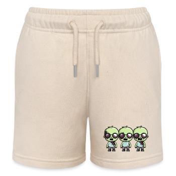 Zombies Halloween - Kinder Organic Joggingshorts Mini Bolter von Stanley/Stella - Natur - Vorne