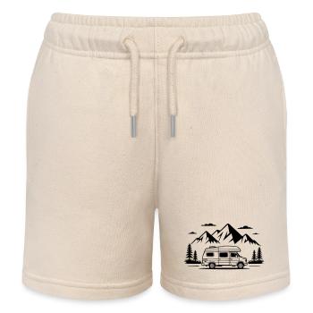 Camping - Short de jogging enfant bio Stanley/Stella - écru doux - Devant