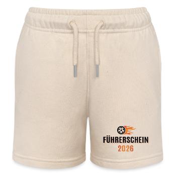 Permis de conduire dépassé en 2026 - Permis de conduire - Short de jogging enfant bio Stanley/Stella - écru doux - Devant
