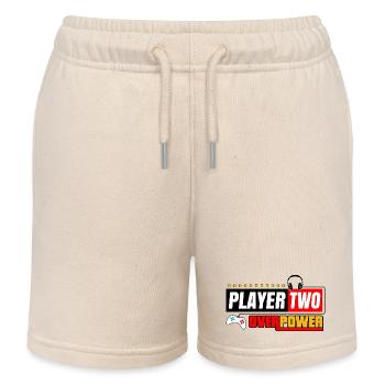 Spieler Zwei Overpower | Spieler- und Streamer-Stil - Kinder Organic Joggingshorts Mini Bolter von Stanley/Stella - Natur - Vorne