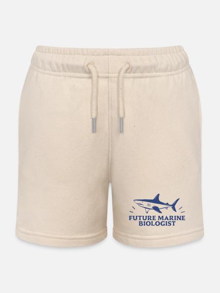 Zukünftiger Meeresbiologe-Student und Hai-Liebhaber - Kinder Organic Joggingshorts Mini Bolter von Stanley/Stella - Natur