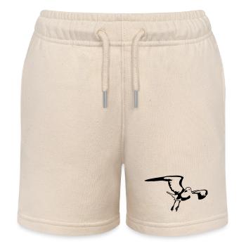 Möwe - Kinder Organic Joggingshorts Mini Bolter von Stanley/Stella - Natur - Vorne