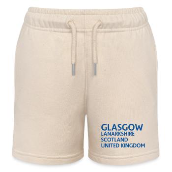 Glasgow – Scotland Textdesign - Short de jogging enfant bio Stanley/Stella - écru doux - Devant