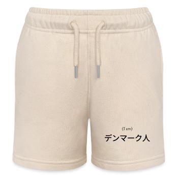 T-shirt japonais (je suis) Nihongo danois - Short de jogging enfant bio Stanley/Stella - écru doux - Devant